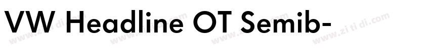 VW Headline OT Semib字体转换